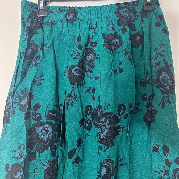Band of gypsies Etta emerald green boho cottage core midi skirt M NWT - Picture 7 of 11